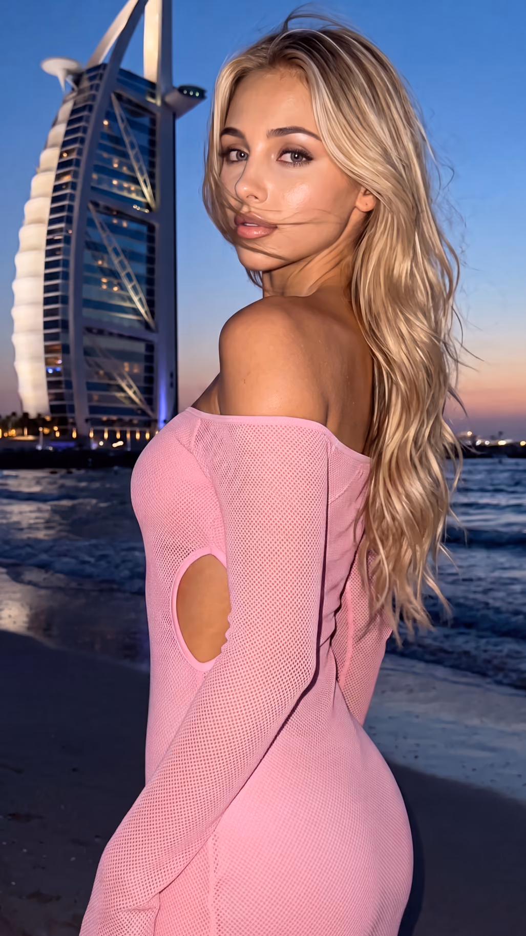Ambassador Emily Carter Pink Knit Dress
