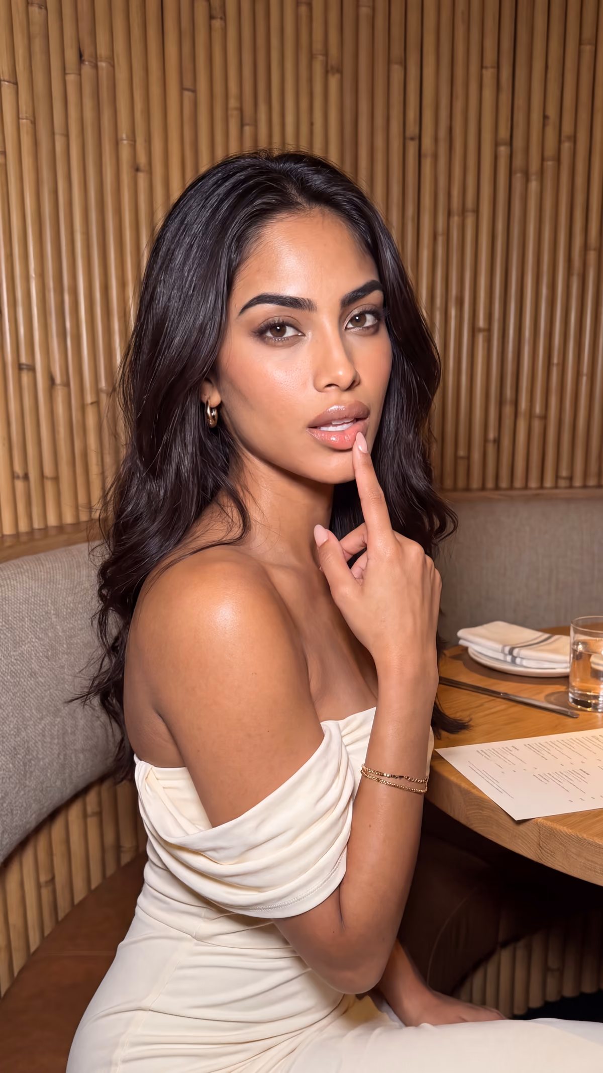 Paola Santos Companion White Dinner Dress