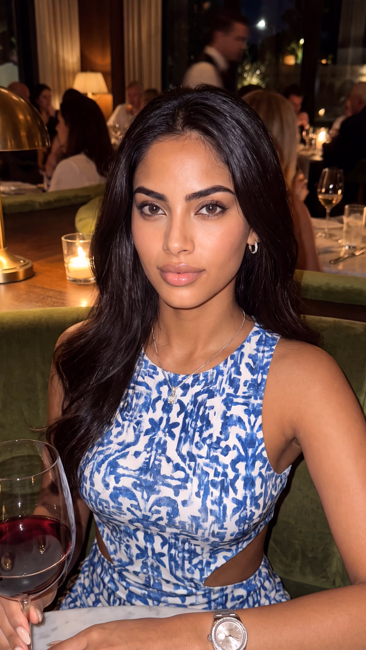 Paola Santos Companion Blue Dinner Dress