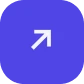 White arrow pointing up and to the right inside a blue rounded square.