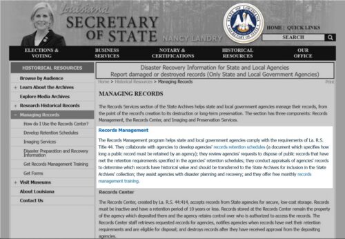 Louisiana Secretary of State