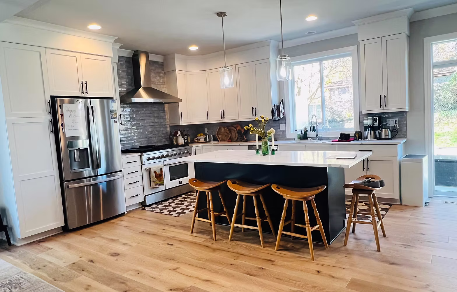 Bright, spotless kitchen after a MAID Detroit residential cleaning