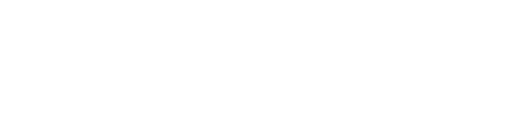 a white logo on a black background