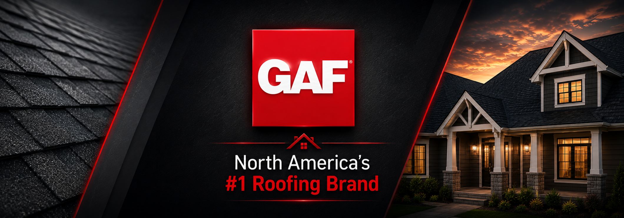 GAF roofing systems installed by Legacy Exteriors — North America's #1 roofing brand