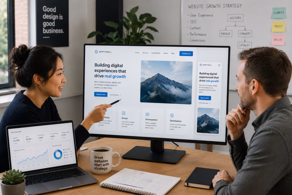 business website development and SEO growth