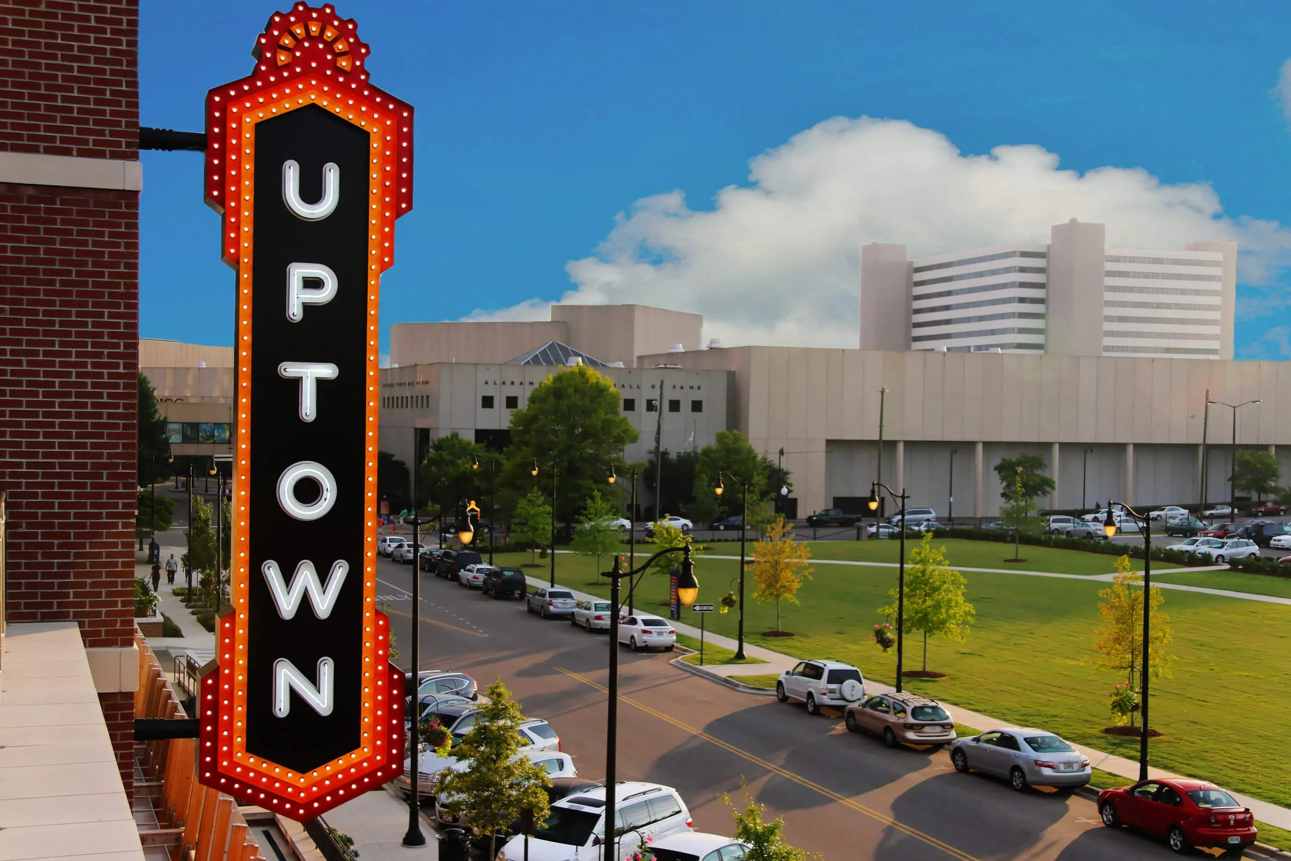 Uptown stock image