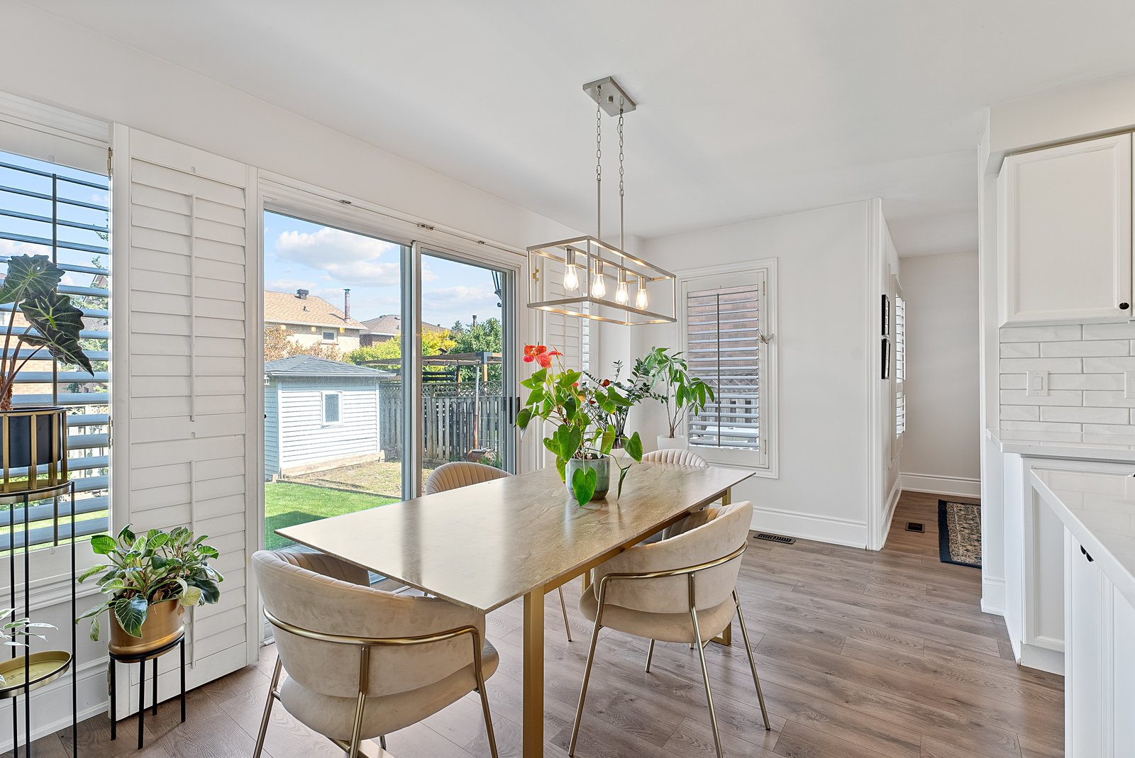 Dining area in a GTA home, a recent Ali Khalil listing