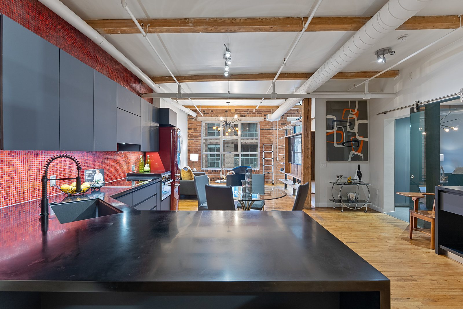 Downtown Toronto loft interior, a recent Ali Khalil listing