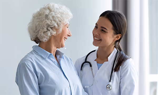 medical personnel helping patient
