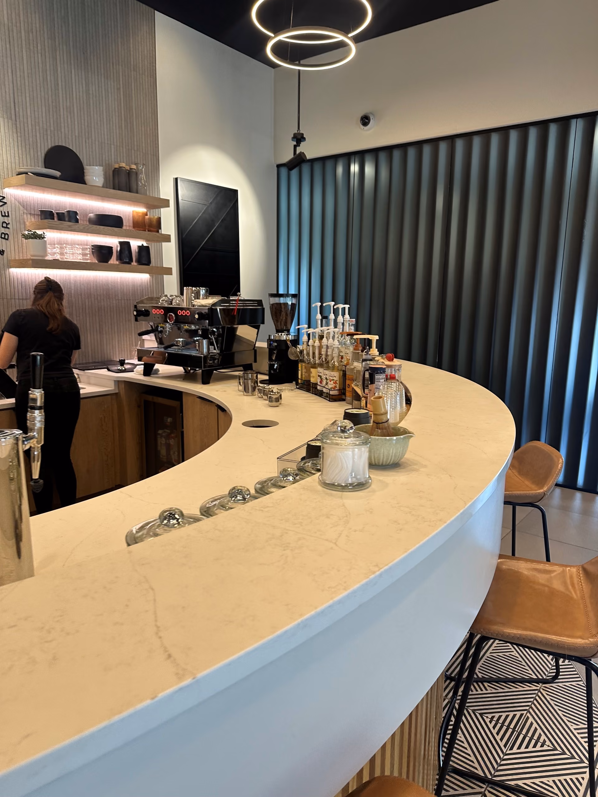 B&B Brew coffee counter