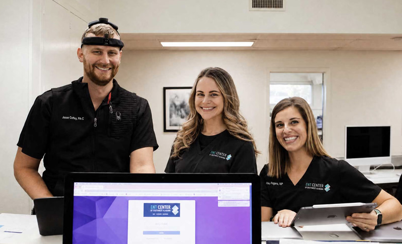 members of the b & b sinus and allergy relief team