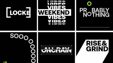 OKX Social Typography GIFs