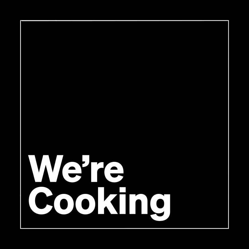 We're Cooking, OKX social typography GIF