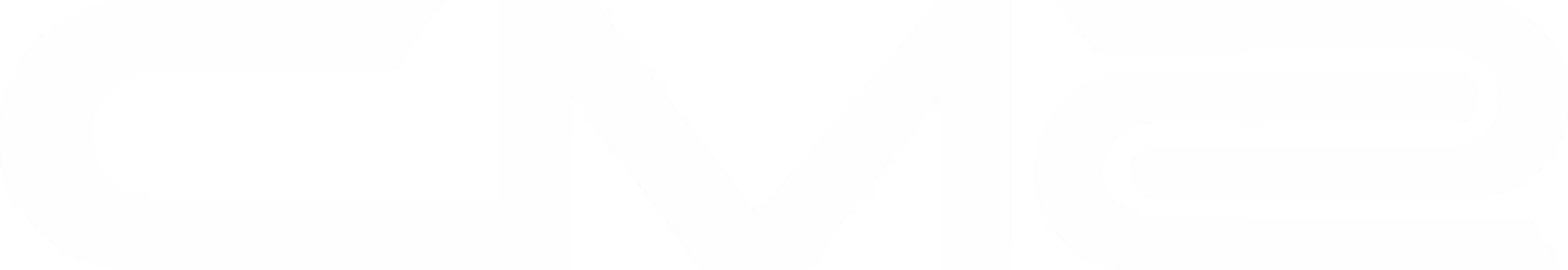 Stylized white CM2 letters forming a connected logo on a transparent background.