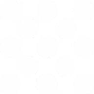 White dots arranged in a grid pattern on a black background with some missing dots.