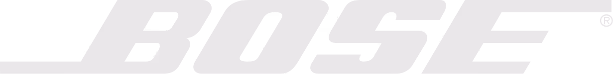 The Bose logo in bold white letters on a black background.