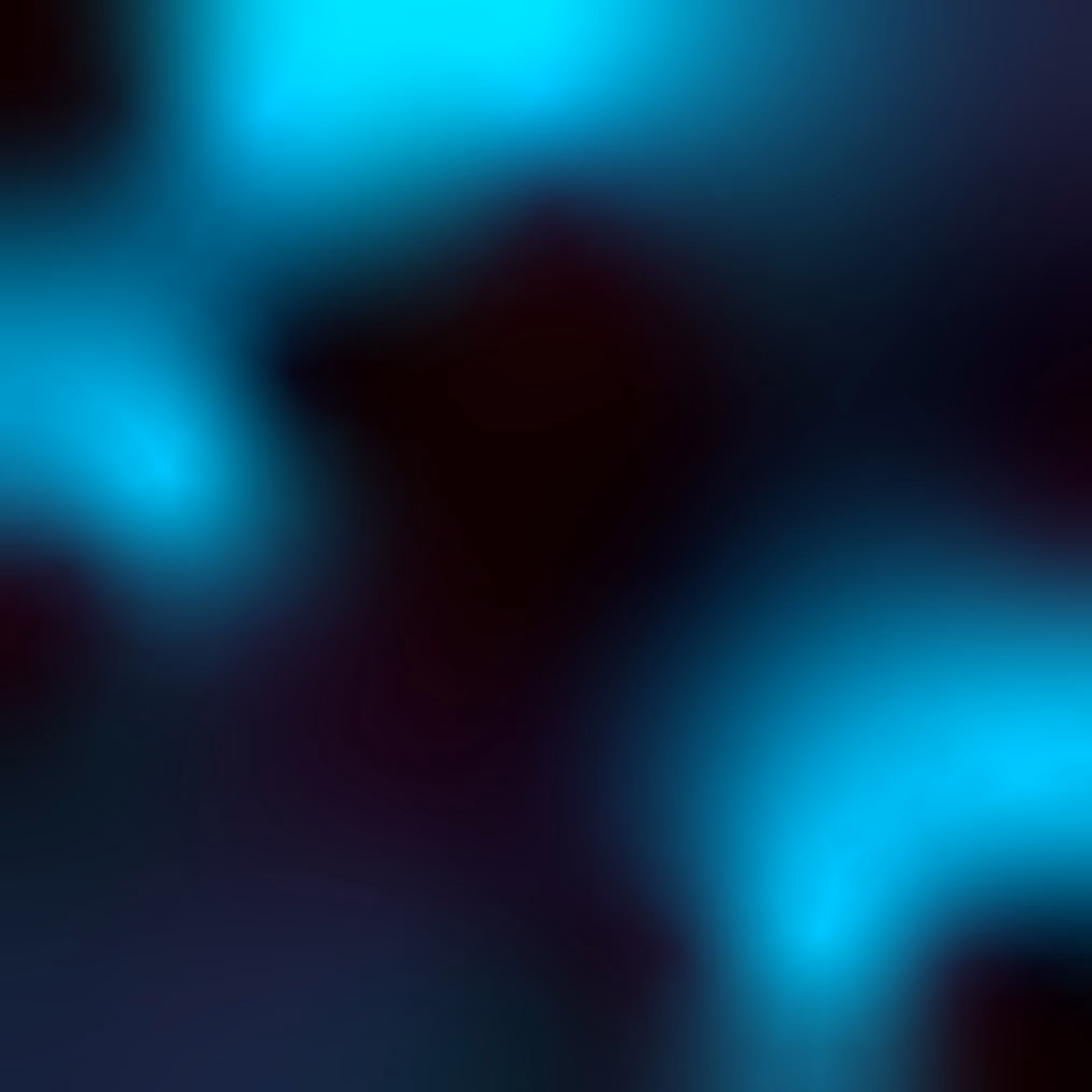 Abstract gradient with blurry blue and black shapes blending smoothly together.