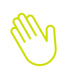 Illustration of a waving hand