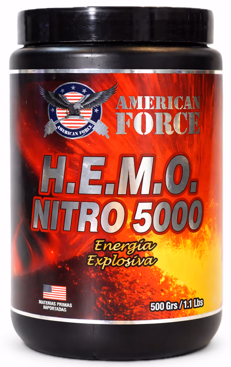 Pote de 500gramos de pre-entreno de American Force