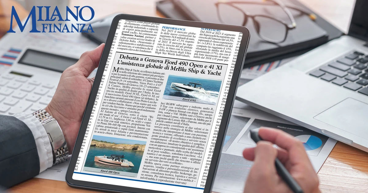 Mr. Blu Yacht & Ship su Milano Finanza: dopo Cannes, ora rotta su Genova