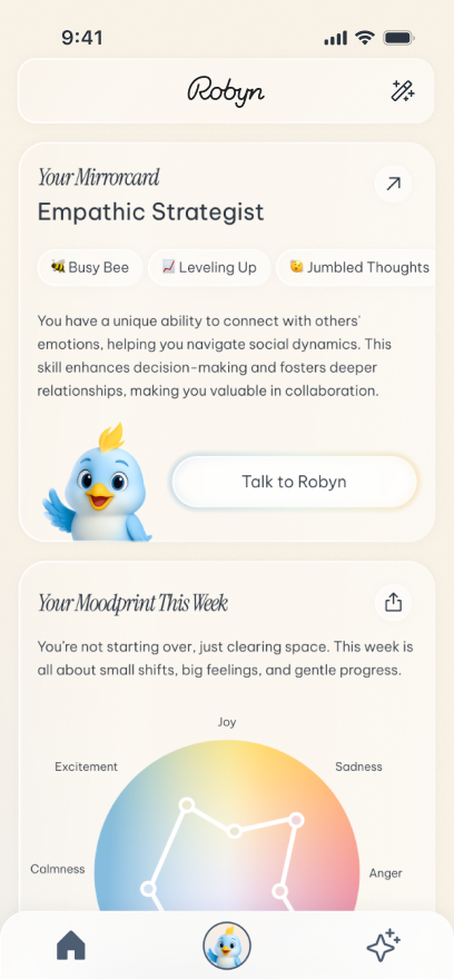 Robyn insights tab overview screen