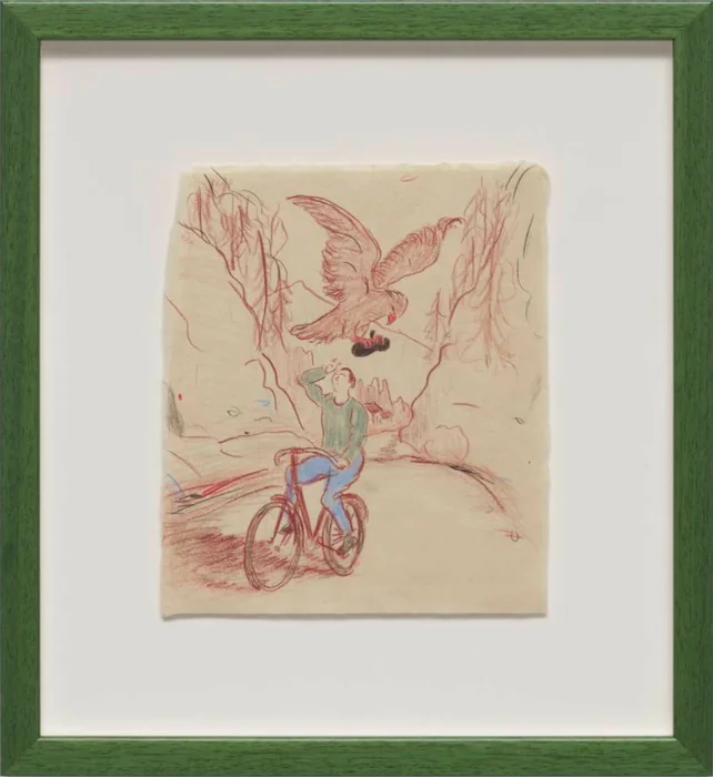 Eagle Taking Beret From Artist, Kevin McNamee-Tweed, 2020