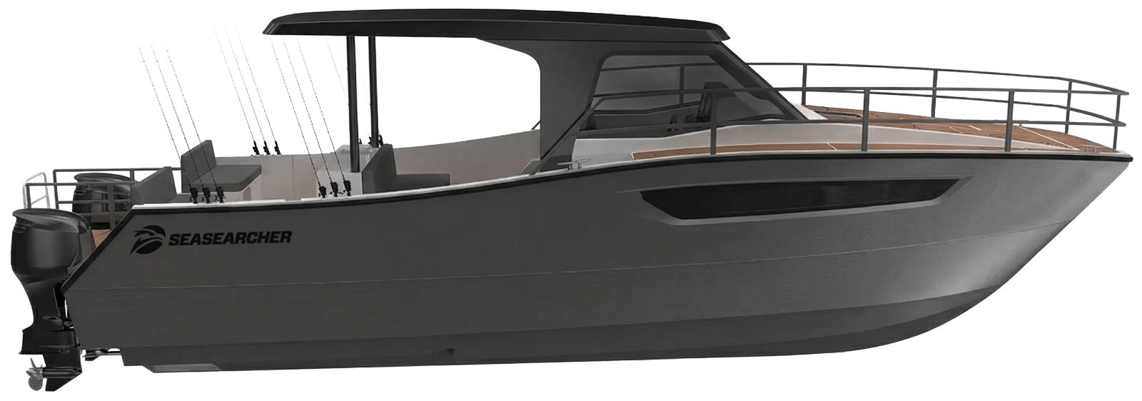35 foot seasearcher boat side profile