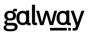 Stylized black silhouette of a seagull in flight with wings spread wide.
