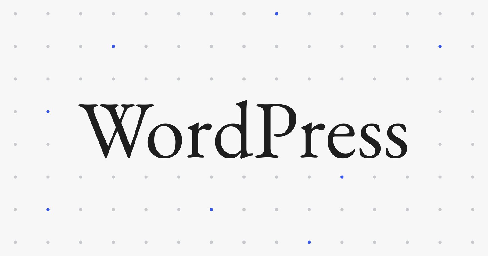 The WordPress wordmark
