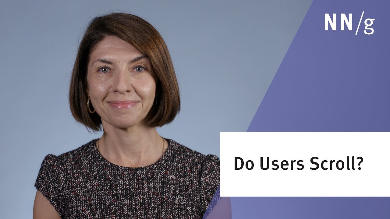 Video thumbnail for Do People Scroll? What Information Foraging Says by Nielsen Norman Group