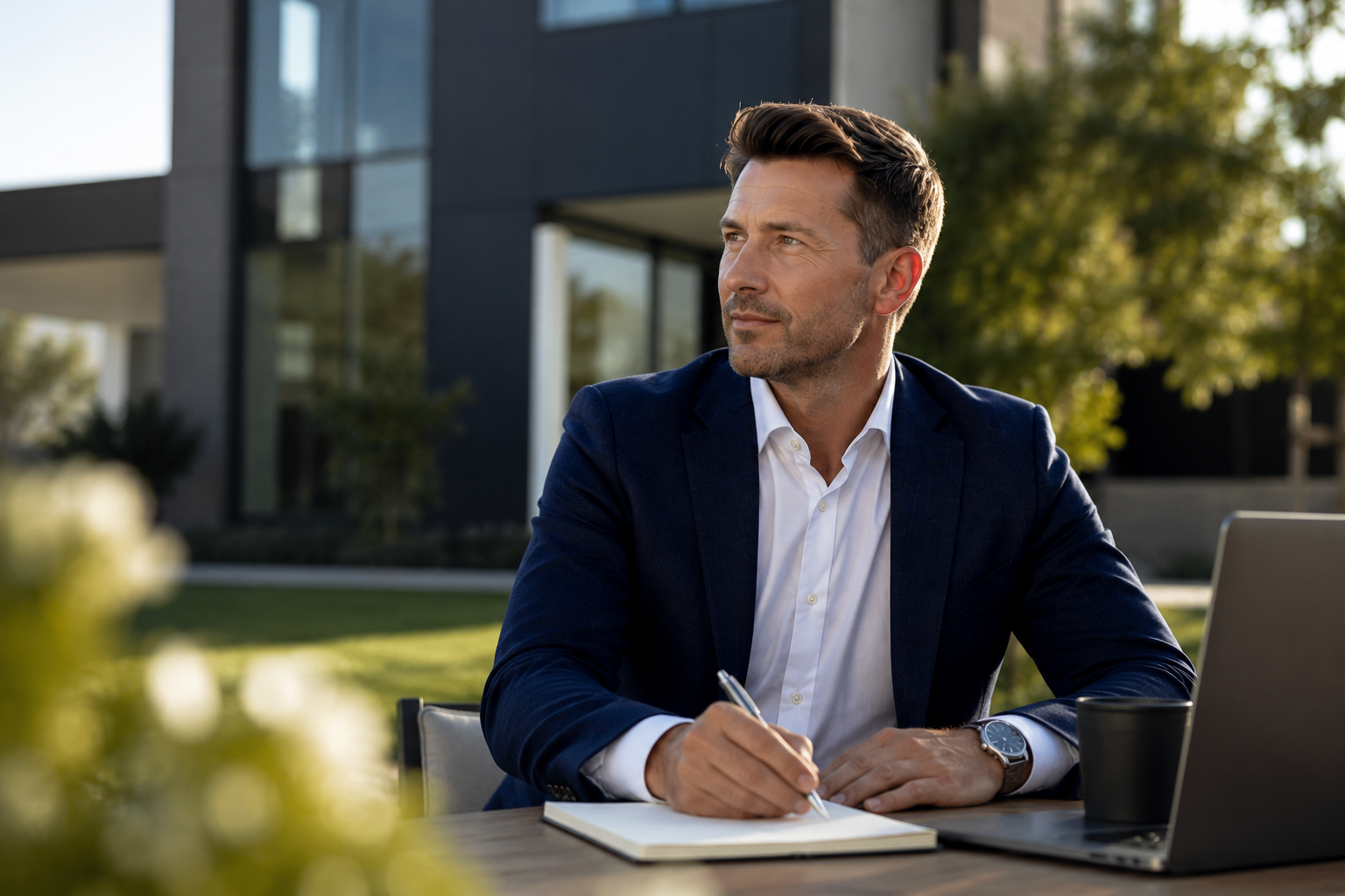 Michael Kidd standing confidently, representing Whitfield Property Group's buyer's advocacy