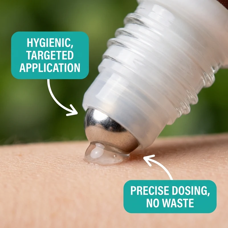 Detail page image of a roller applicator for targeted application