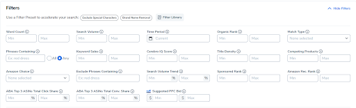 Filter and Prioritize Keywords