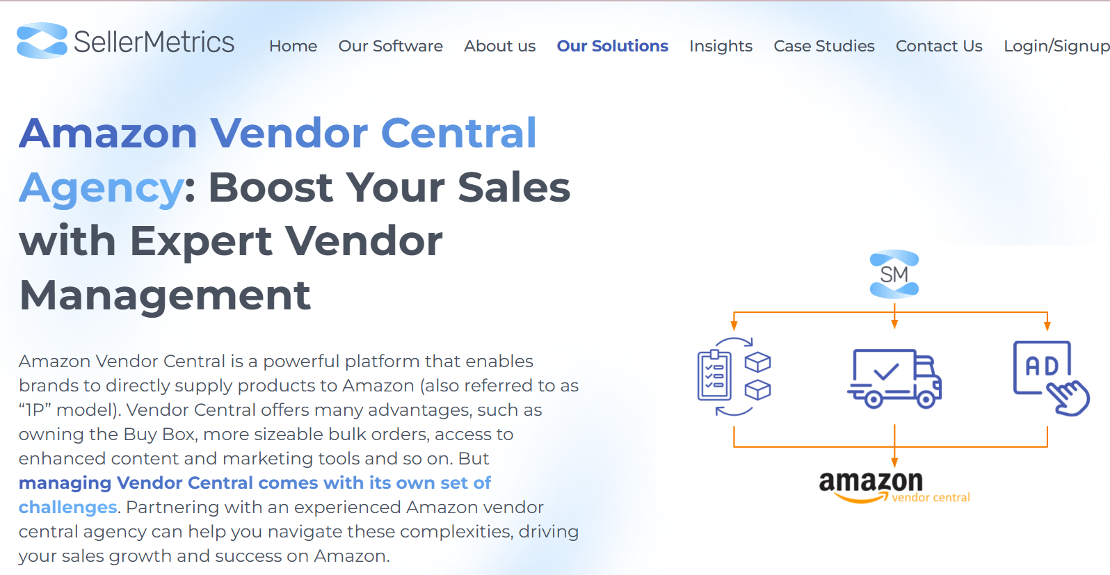Amazon Vendor Central Services by SellerMetrics 