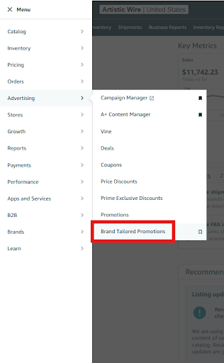 Brand Tailored Promotions on Seller Central