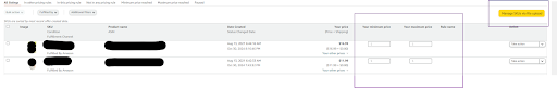 Set Price Boundaries