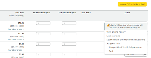 Activate Automated Pricing