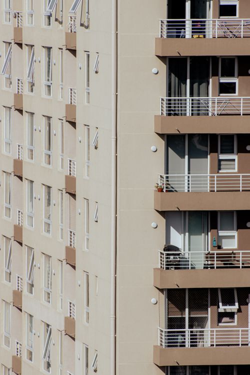 Well-maintained modern residential building exterior