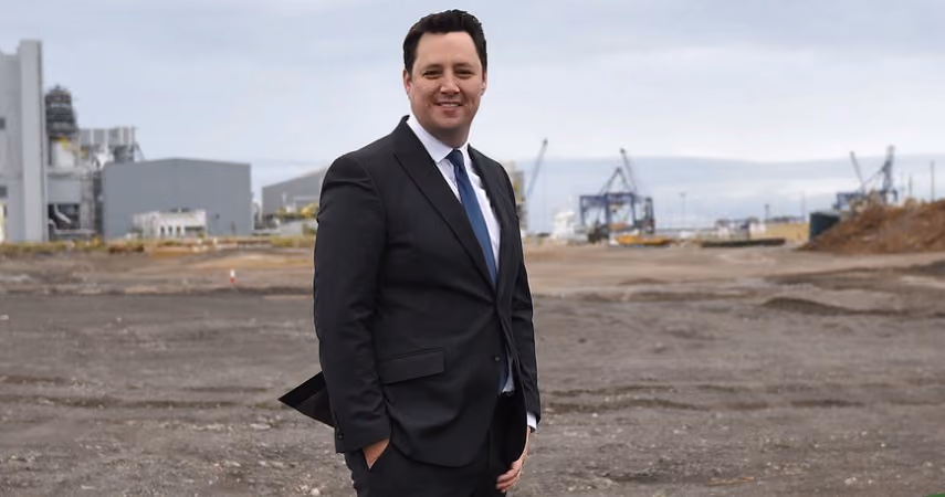Lord Ben Houchen at an industrial development site