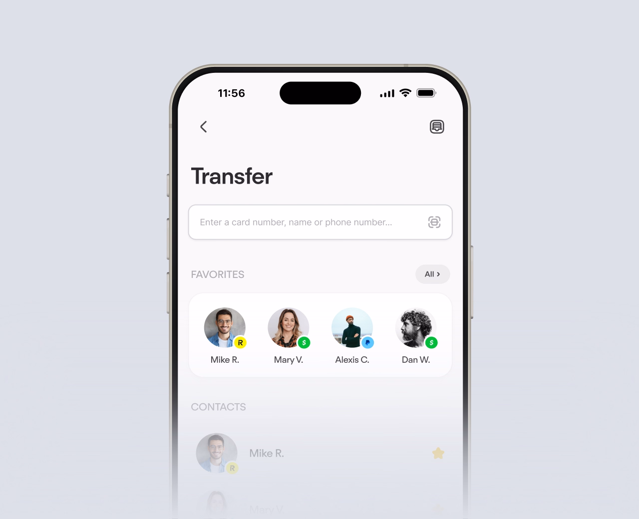 grey image with a phone mockup