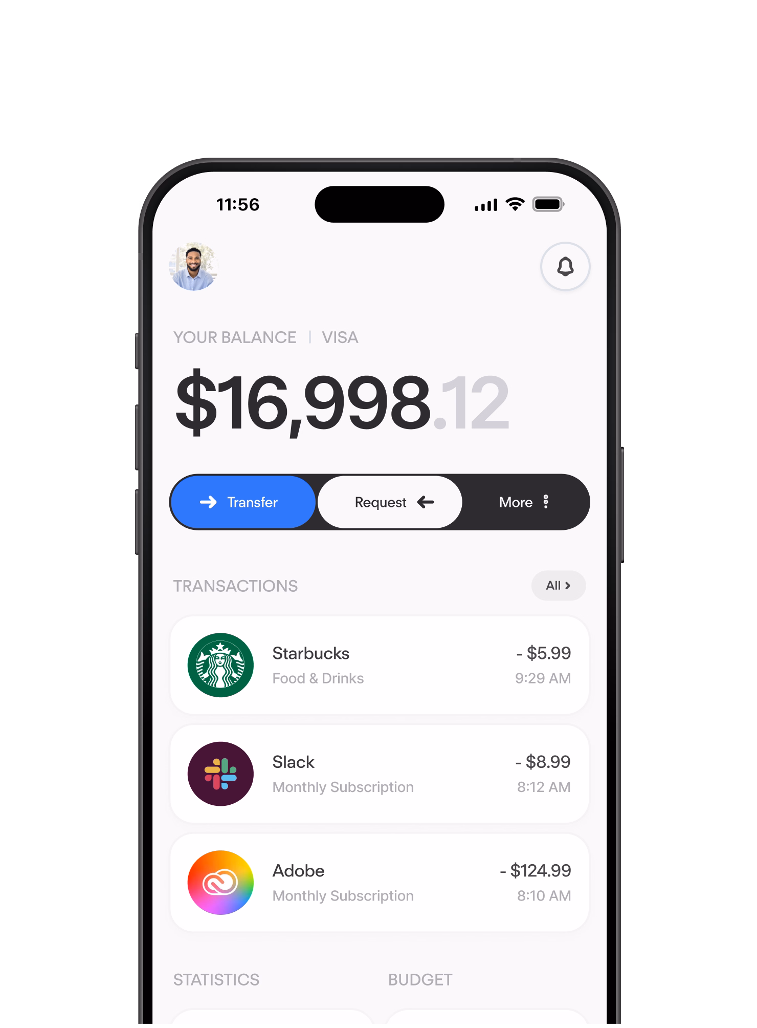 mobile mockup with app