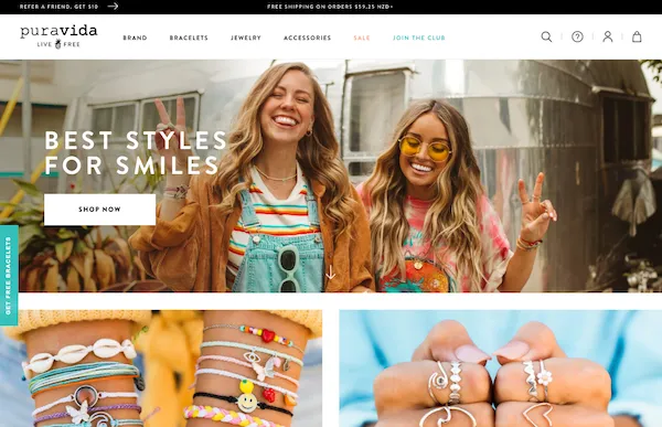 Pura Vida Bracelets - A dedicated Shopify jewelry store for bracelets - SmartrMail blog