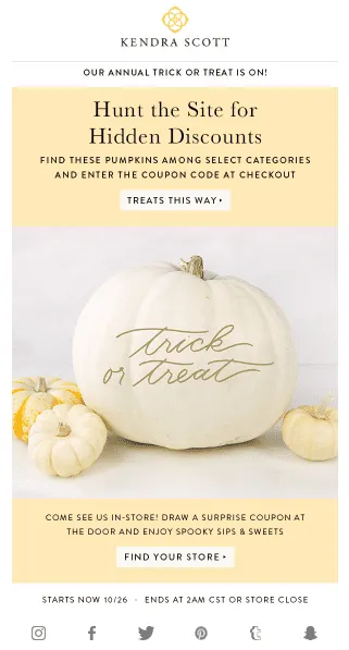 holiday email