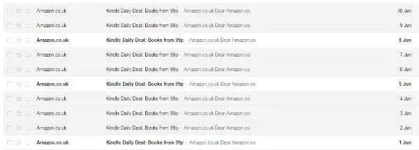amazon books email marketing personalized product recommendations