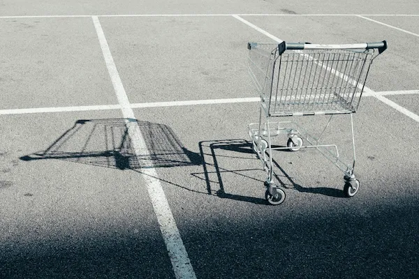 abandoned shopping cart