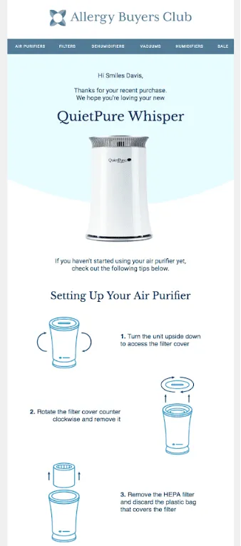 thank you email campaign