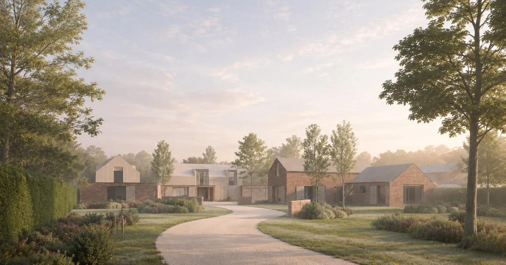 A new private house in open countryside