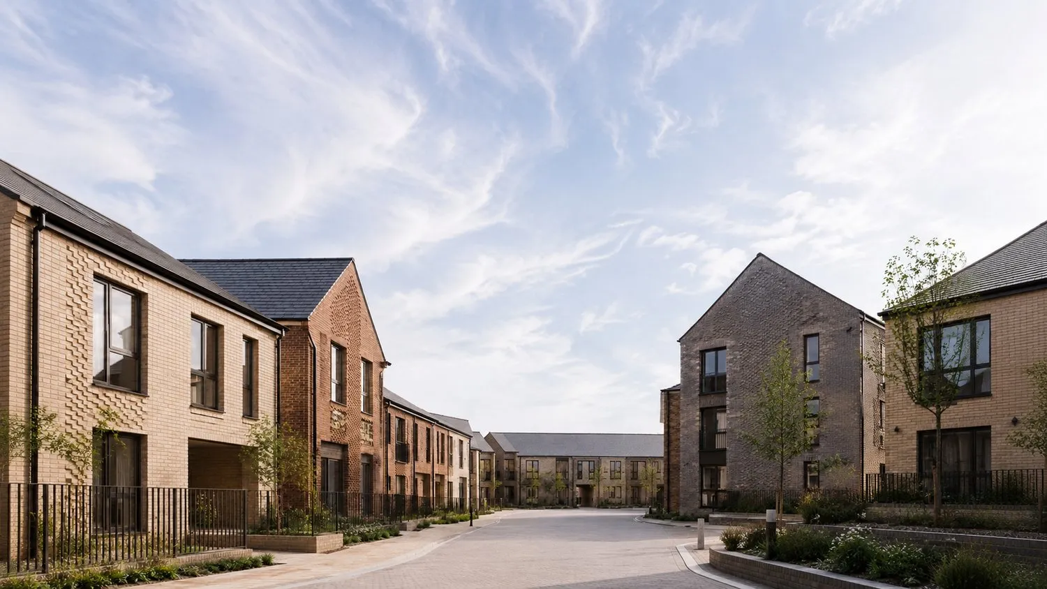 Glenvale Park, Wellingborough, an affordable housing scheme by Rickett Architects