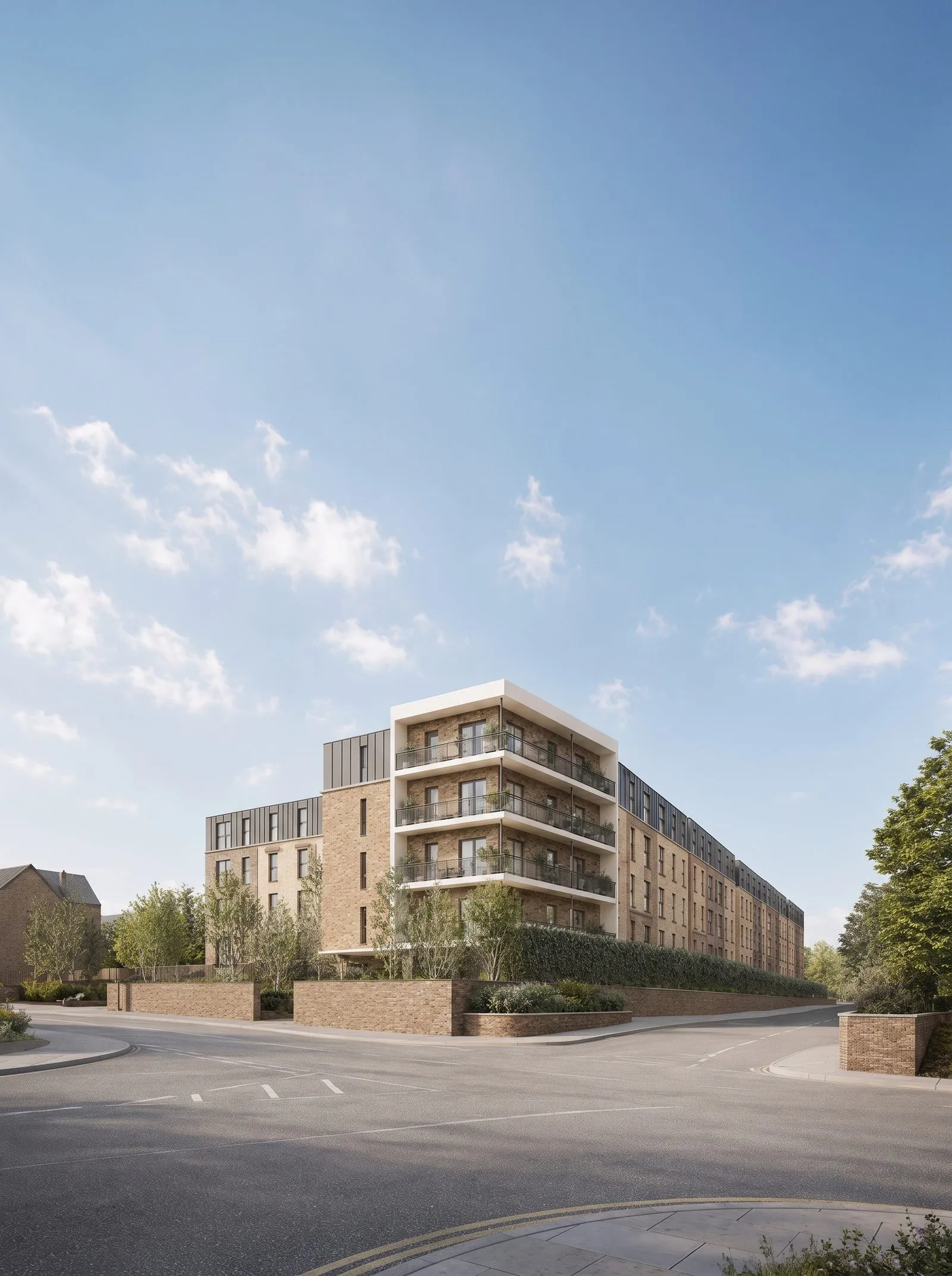 A brownfield apartment scheme on a former gas-works site by Rickett Architects