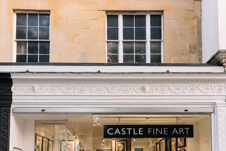A Grade II listed gallery behind a Regency shopfront on The Promenade, Cheltenham